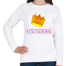 PRINTFASHION Fall Guys: Qualified - Női pulóver - Fehér