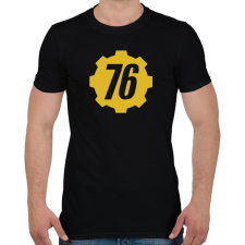 PRINTFASHION Fallout 76 - Férfi póló - Fekete férfi póló