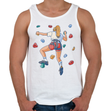 PRINTFASHION Falmászó - Férfi atléta - Fehér atléta, trikó