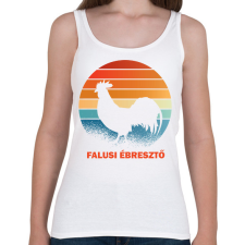 PRINTFASHION Falusi ébresztő - Női atléta - Fehér női trikó