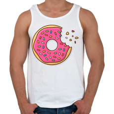 PRINTFASHION Fánk - Férfi atléta - Fehér