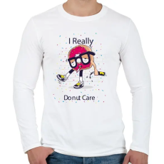 PRINTFASHION Fánk  - Férfi hosszú ujjú póló - Fehér