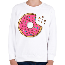 PRINTFASHION Fánk - Gyerek pulóver - Fehér