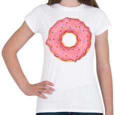 PRINTFASHION Fánk - Női póló - Fehér