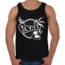 PRINTFASHION fanta panda - Férfi atléta - Fekete