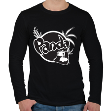 PRINTFASHION fanta panda - Férfi hosszú ujjú póló - Fekete férfi póló