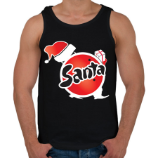 PRINTFASHION fanta santa - Férfi atléta - Fekete női trikó