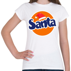 PRINTFASHION Fanta Santa - Női póló - Fehér