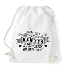 PRINTFASHION Fantasztikus hentes - Évszámmal - Sportzsák, Tornazsák - Fehér tornazsák
