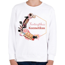 PRINTFASHION Fantasztikus Kozmetikus - Gyerek pulóver - Fehér