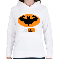 PRINTFASHION fapman - Női kapucnis pulóver - Fehér