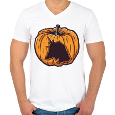 PRINTFASHION Faragott tök - Férfi V-nyakú póló - Fehér férfi póló