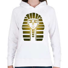PRINTFASHION Fáraó - Női kapucnis pulóver - Fehér női pulóver, kardigán