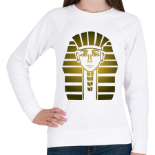 PRINTFASHION Fáraó - Női pulóver - Fehér női pulóver, kardigán