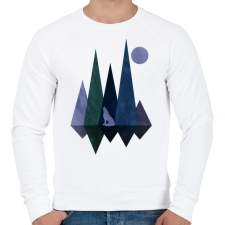 PRINTFASHION Farkas ás hegyek 6 - Férfi pulóver - Fehér férfi pulóver, kardigán
