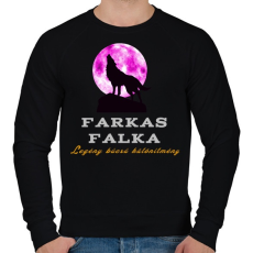 PRINTFASHION farkas falka legénybúcsú különítmény - Férfi pulóver - Fekete