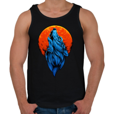 PRINTFASHION farkas - Férfi atléta - Fekete