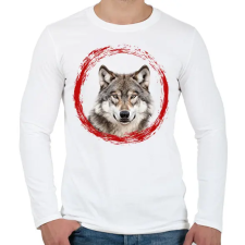 PRINTFASHION farkas - Férfi hosszú ujjú póló - Fehér férfi póló