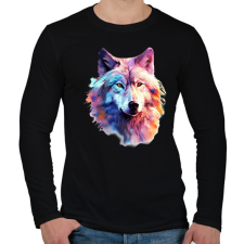 PRINTFASHION farkas - Férfi hosszú ujjú póló - Fekete férfi póló