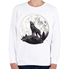 PRINTFASHION Farkas  - Gyerek pulóver - Fehér