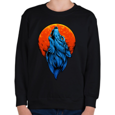 PRINTFASHION farkas - Gyerek pulóver - Fekete