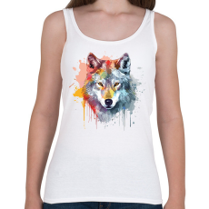 PRINTFASHION Farkas - Női atléta - Fehér