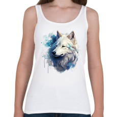 PRINTFASHION farkas - Női atléta - Fehér