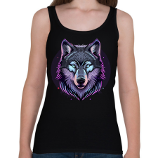 PRINTFASHION Farkas  - Női atléta - Fekete női trikó