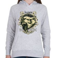 PRINTFASHION Farkas - Női kapucnis pulóver - Sport szürke női pulóver, kardigán