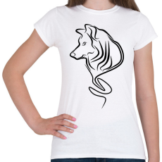 PRINTFASHION Farkas - Női póló - Fehér