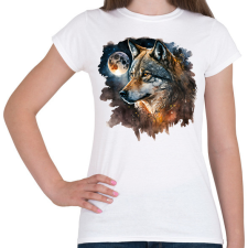 PRINTFASHION farkas - Női póló - Fehér női póló