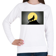 PRINTFASHION farkas - Női pulóver - Fehér női pulóver, kardigán