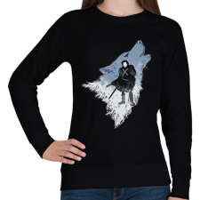 PRINTFASHION Farkas - Női pulóver - Fekete női pulóver, kardigán