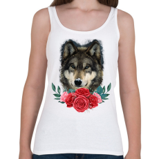 PRINTFASHION Farkas rózsával - Női atléta - Fehér