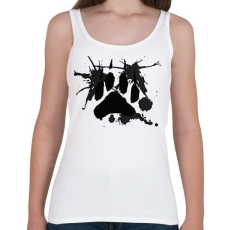 PRINTFASHION Farkas talp - Női atléta - Fehér