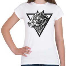 PRINTFASHION Farkas tetoválás - Női póló - Fehér