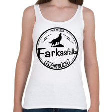 PRINTFASHION Farkasfalka legénybúcsú - Női atléta - Fehér női trikó
