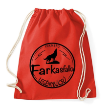 PRINTFASHION Farkasfalka legénybúcsú - Sportzsák, Tornazsák - Piros tornazsák