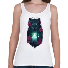 PRINTFASHION Farkasok - Női atléta - Fehér női trikó