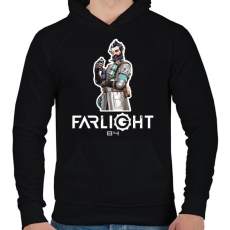 PRINTFASHION Farlight84 - Ember - Férfi kapucnis pulóver - Fekete