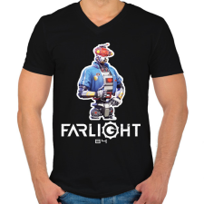 PRINTFASHION Farlight84 - MKR - Férfi V-nyakú póló - Fekete férfi póló