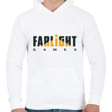 PRINTFASHION Farlight games - Férfi kapucnis pulóver - Fehér férfi pulóver, kardigán