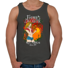 PRINTFASHION Farmerek lánya - Férfi atléta - Sötétszürke