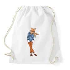 PRINTFASHION Fashion Fox - Sportzsák, Tornazsák - Fehér tornazsák