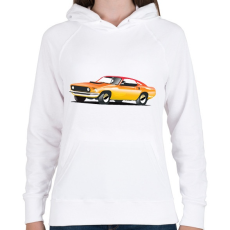 PRINTFASHION Fast car - Női kapucnis pulóver - Fehér