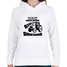 PRINTFASHION Fasza Gyerek Traktoron  - Női kapucnis pulóver - Fehér női pulóver, kardigán