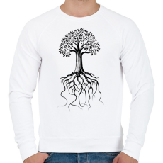 PRINTFASHION faSZOM - Férfi pulóver - Fehér