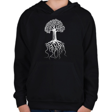 PRINTFASHION faSZOM - Gyerek kapucnis pulóver - Fekete gyerek pulóver, kardigán