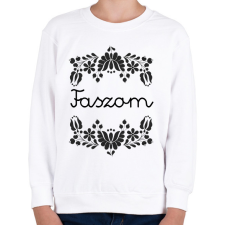 PRINTFASHION Faszom - Gyerek pulóver - Fehér gyerek pulóver, kardigán