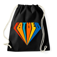 PRINTFASHION Father - Sportzsák, Tornazsák - Fekete tornazsák